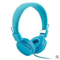 HKM-895635 Folding Wheat Color Headphone with Wire Control and Comfortable Head-Mount Design