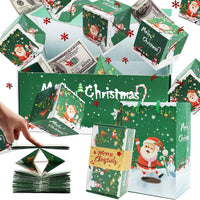 HKM-895699 Creative Birthday Surprise Box Set - Santa Snowman Design in Multiple Sizes