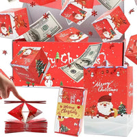 HKM-895699 Creative Birthday Surprise Box Set - Santa Snowman Design in Multiple Sizes