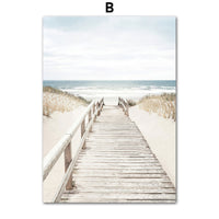 HKM-895891 Dandelion and Dolphin Canvas Wall Art – Vertical Landscape Print for Beach Decor