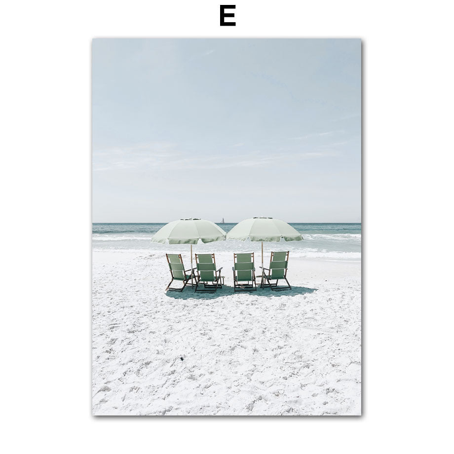 HKM-895891 Dandelion and Dolphin Canvas Wall Art – Vertical Landscape Print for Beach Decor