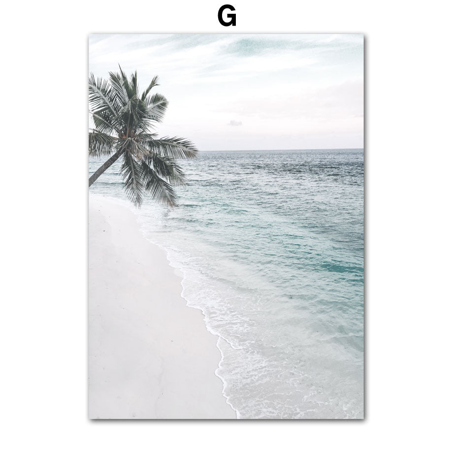 HKM-895891 Dandelion and Dolphin Canvas Wall Art – Vertical Landscape Print for Beach Decor