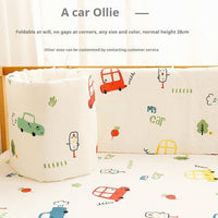 HKM-895891 One-Piece Baby Anti-Collision Bed with Cute Animal Designs - 28cm Height
