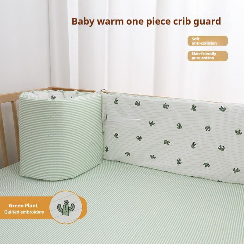 HKM-895891 One-Piece Baby Anti-Collision Bed with Cute Animal Designs - 28cm Height