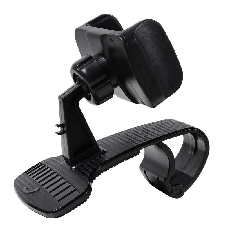 HKM-895955 Dashboard Phone Holder for 4-6.2 Inch Devices - Multifunctional Support Clip in Black and Red