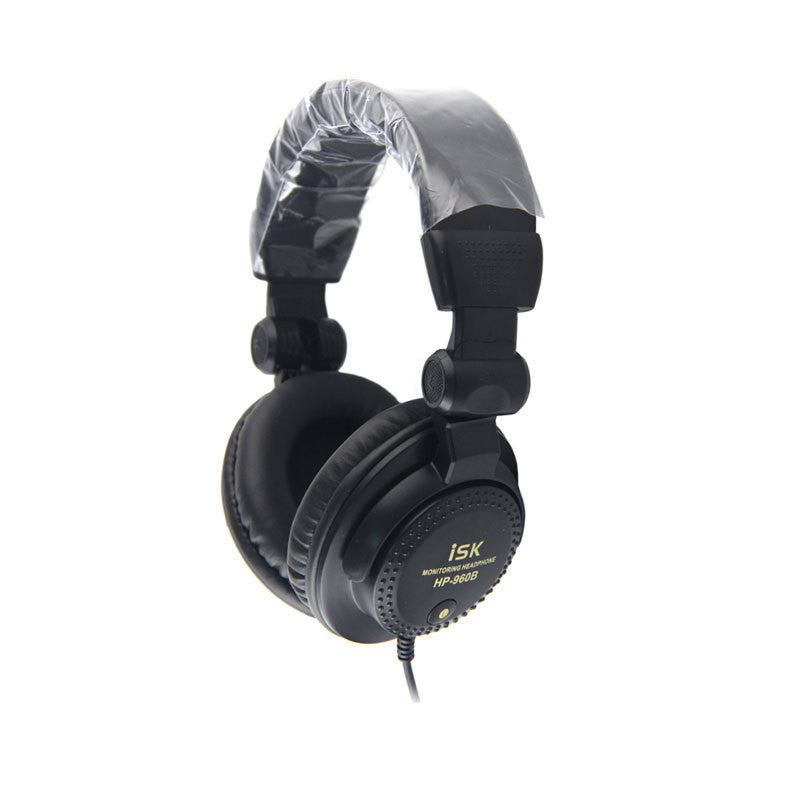 HKM-895955 Fully Enclosed Black Recording Monitor Headphones with 3m Signal Line and 200mW Power Output