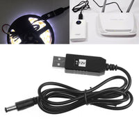 HKM-896083 USB DC 5V to DC 12V Step-Up Converter Adapter Cable for Power Banks and Devices