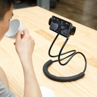 HKM-896147 Flexible Neck Cellphone Holder with 360° Rotation and Adjustable Arm for Hands-Free Use