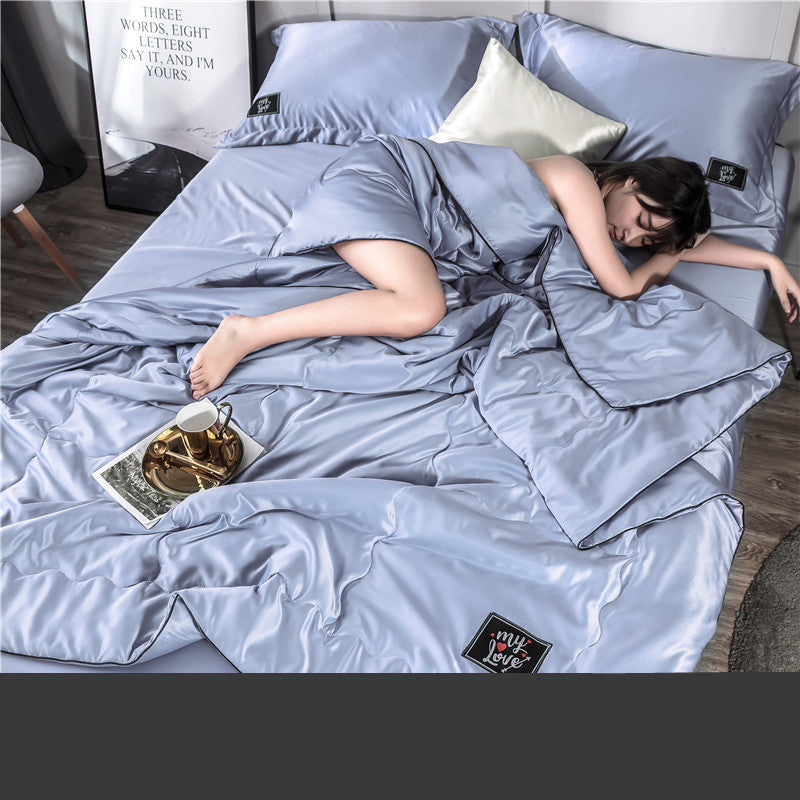 HKM-896211 CoolTouch Ice Silk Summer Quilt for Air Conditioning - Multiple Sizes Available