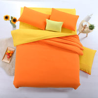 HKM-896211 Double Spell Four-Piece Bedding Set - Soft Polyester Fiber Fabric