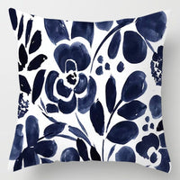 HKM-896275 Floral Plant Pattern Modern Minimalist Cushion Cover - Peach Skin, 40x40cm/45x45cm