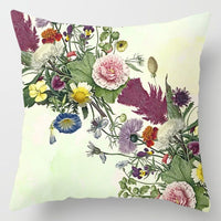 HKM-896275 Floral Plant Pattern Modern Minimalist Cushion Cover - Peach Skin, 40x40cm/45x45cm