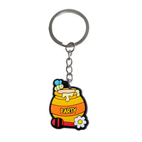 HKM-896723 Cute Soft PVC 3D Cartoon Keychain for Keys - Customizable Design, Multiple Colors Available