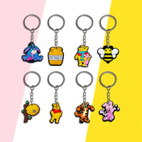 HKM-896723 Cute Soft PVC 3D Cartoon Keychain for Keys - Customizable Design, Multiple Colors Available