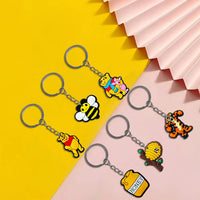HKM-896723 Cute Soft PVC 3D Cartoon Keychain for Keys - Customizable Design, Multiple Colors Available