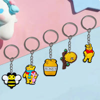 HKM-896723 Cute Soft PVC 3D Cartoon Keychain for Keys - Customizable Design, Multiple Colors Available
