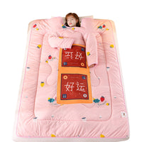 HKM-896723 Thickened Multifunctional Winter Sleeping Bag with Anti-Kick Quilt Sleeves and Pillows
