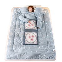 HKM-896723 Thickened Multifunctional Winter Sleeping Bag with Anti-Kick Quilt Sleeves and Pillows