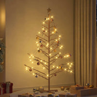 HKM-896851 Natural Wood Christmas Tree with Stand - 125 cm Height