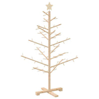 HKM-896851 Natural Wood Christmas Tree with Stand - 125 cm Height