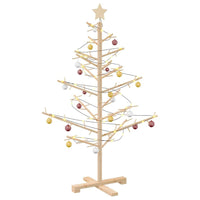 HKM-896851 Natural Wood Christmas Tree with Stand - 125 cm Height