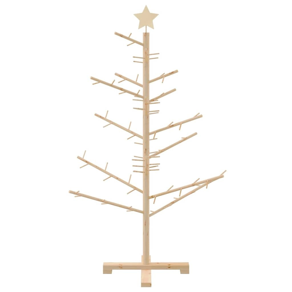 HKM-896851 Natural Wood Christmas Tree with Stand - 125 cm Height