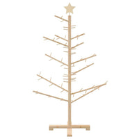 HKM-896851 Natural Wood Christmas Tree with Stand - 125 cm Height