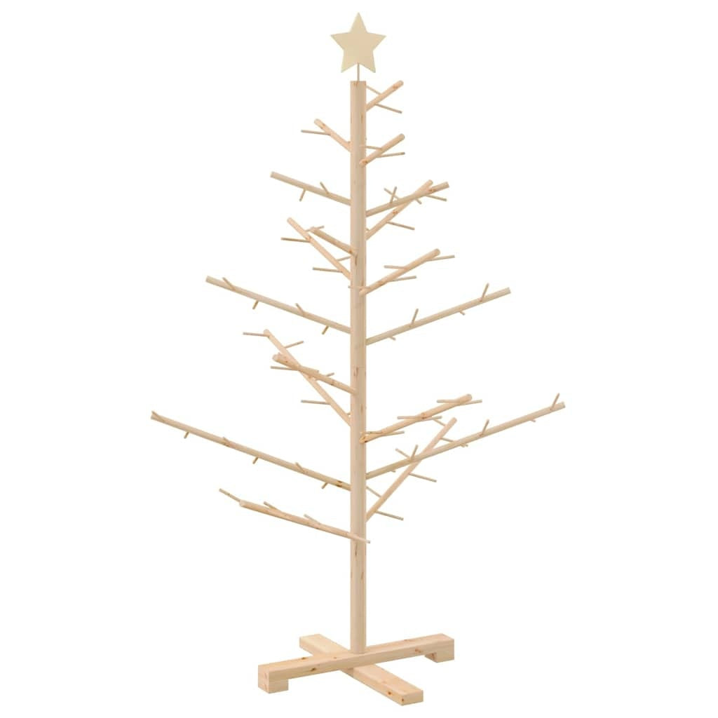 HKM-896851 Natural Wood Christmas Tree with Stand - 125 cm Height