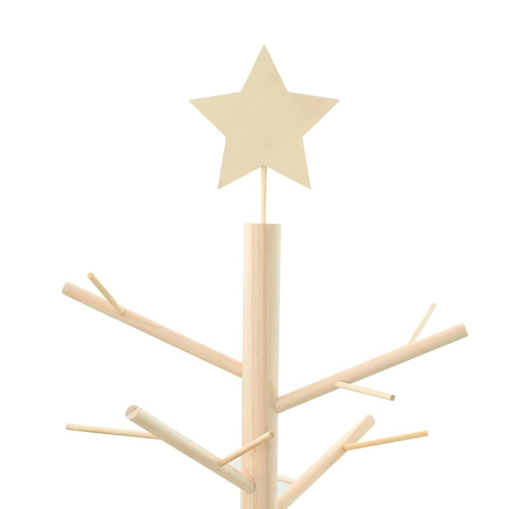 HKM-896851 Natural Wood Christmas Tree with Stand - 125 cm Height
