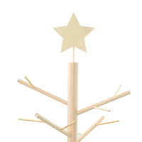HKM-896851 Natural Wood Christmas Tree with Stand - 125 cm Height