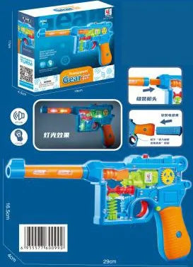 HKM-896851 Transparent Light-Up 3D Racing Car Toy for Kids, Mechanical Gear Push Toy, Ages 2-13