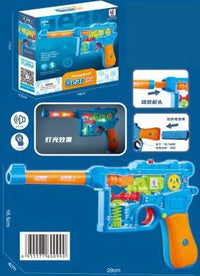 HKM-896851 Transparent Light-Up 3D Racing Car Toy for Kids, Mechanical Gear Push Toy, Ages 2-13