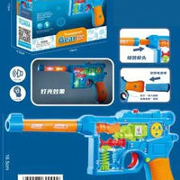 HKM-896851 Transparent Light-Up 3D Racing Car Toy for Kids, Mechanical Gear Push Toy, Ages 2-13