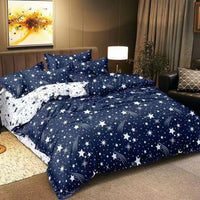 HKM-897043 Starry Sky Minimalist Three Piece Quilt Cover Set - Double-Sided Printing