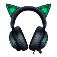 HKM-897107 Glowing Cat Ear Headphones - Wired USB Head-Mounted Design for Universal Compatibility