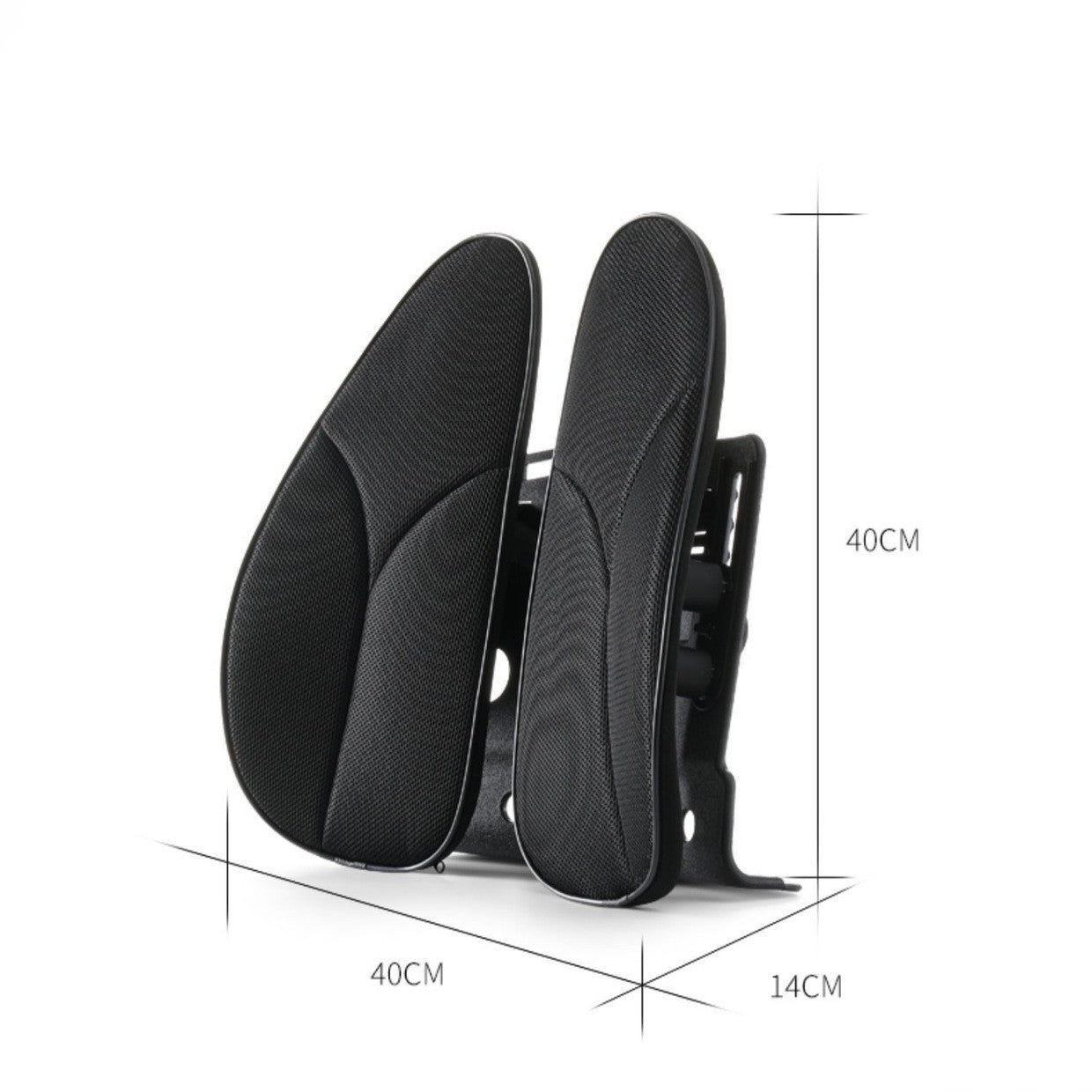 HKM-897171 Ergonomic Waist Cushion with Memory Foam Filling and Polyester Cover, 40x40x14cm