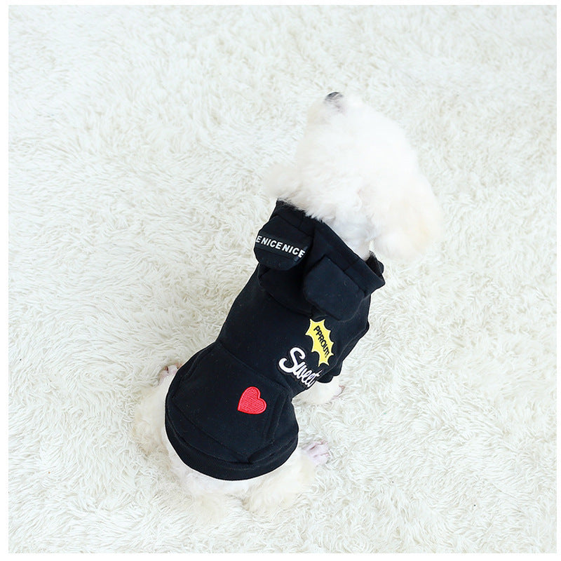 HKM-897299 Autumn and Winter Dog Sweater in Cotton – Stylish and Cozy in Black, Red, Green, Sizes S-XXXL
