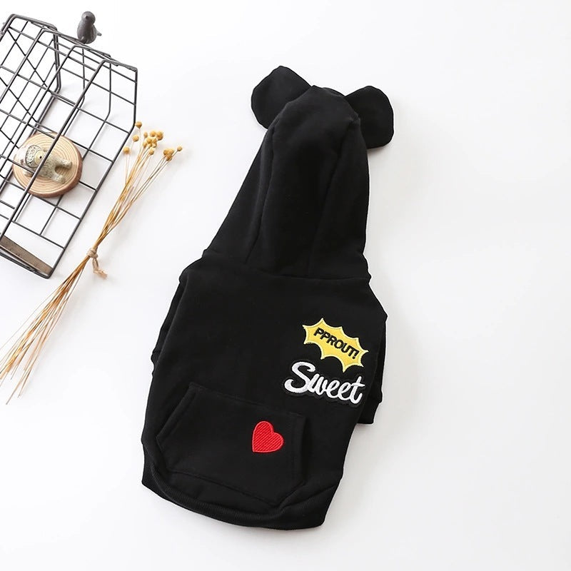 HKM-897299 Autumn and Winter Dog Sweater in Cotton – Stylish and Cozy in Black, Red, Green, Sizes S-XXXL