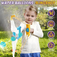 HKM-897299 Water Balloon Shooting Toy for Outdoor Fun – Multiplayer Beach and Pool Activity, Ages 5 and Up