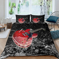HKM-897363 Rock Music Inspired Modern Bedding Set - Available in Various Sizes