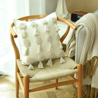HKM-897427 Tufted National Style Cushion Cover, Blended Fabric, 45x45cm & 50x50cm Options
