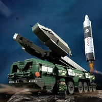 HKM-897683 Army Carrier Rocket Building Block Set - Construction Toy for Ages 2 and Up with 50 Pieces