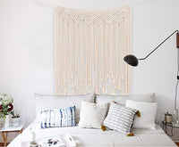 HKM-897747 Hand-Woven Nordic Bohemian Tapestry - Cotton, 120cm x 150cm, Festive Pattern