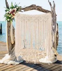 HKM-897747 Hand-Woven Nordic Bohemian Tapestry - Cotton, 120cm x 150cm, Festive Pattern