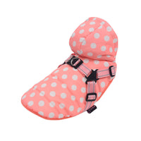 HKM-897875 Cozy Polka-Dot Cotton-Padded Dog Vest in Pink and Blue Options for All Breeds
