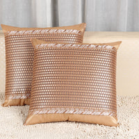 HKM-898003 Summer Ice Rattan Double-Sided Cushion Cover with Plant Flower Design