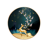 HKM-898195 Diamond Painted Deer Wall Art for Living Room - Full Diamond Craft, Multiple Sizes Available