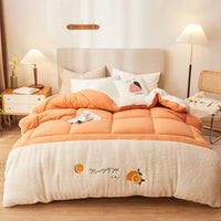 HKM-898195 Lamb Cashmere Velvet Quilt - Winter Warmth, Various Sizes & Colors