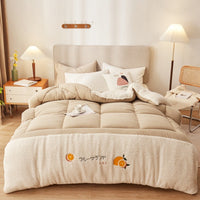 HKM-898195 Lamb Cashmere Velvet Quilt - Winter Warmth, Various Sizes & Colors