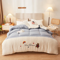 HKM-898195 Lamb Cashmere Velvet Quilt - Winter Warmth, Various Sizes & Colors